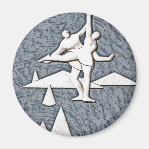 Ice Skating Magnet