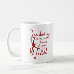 Ice Skating Mug Best feeling red sparkle