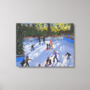 Ice skating Natural History Museum 2014 Canvas Print
