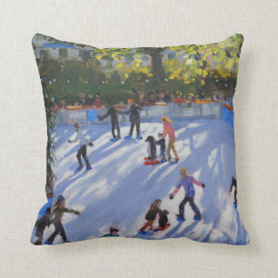 Ice skating Natural History Museum 2014 Cushion