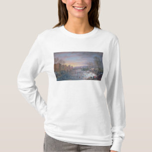 Ice Skating on the Stadtgraben in Brussels, 1649 T-Shirt