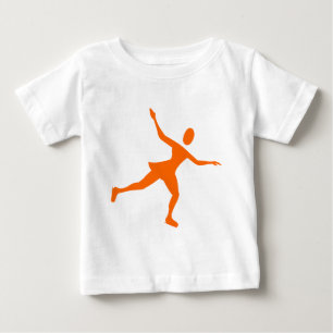 Ice Skating - Orange Baby T-Shirt