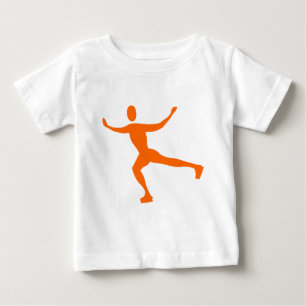Ice Skating - Orange Baby T-Shirt