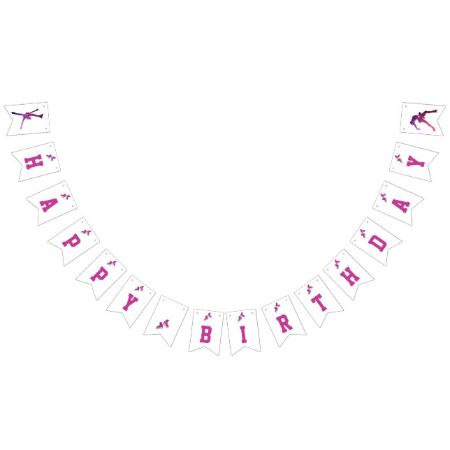 Ice skating party banner (bunting) (All)