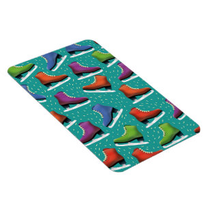 Ice Skating Pattern Magnet