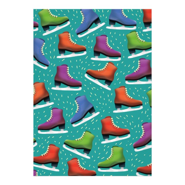 Ice Skating Pattern Photo Print (Front)