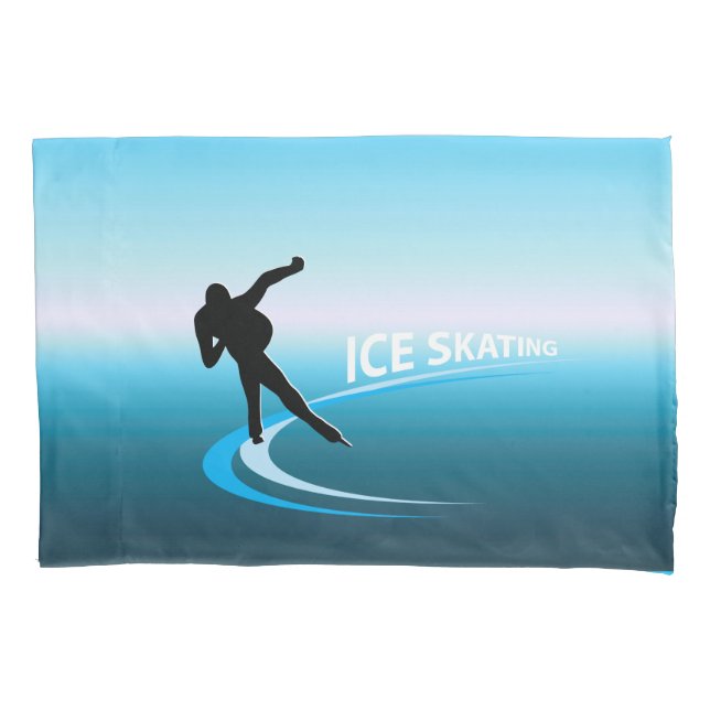 Ice Skating Pillow Case (Front)