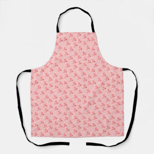 Ice Skating Pink Pattern Apron