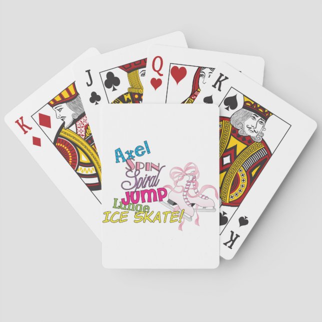 Ice Skating Playing Cards (Back)
