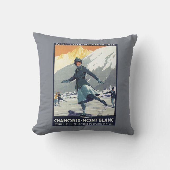 Ice Skating - PLM Olympic Promo Poster Cushion (Front)