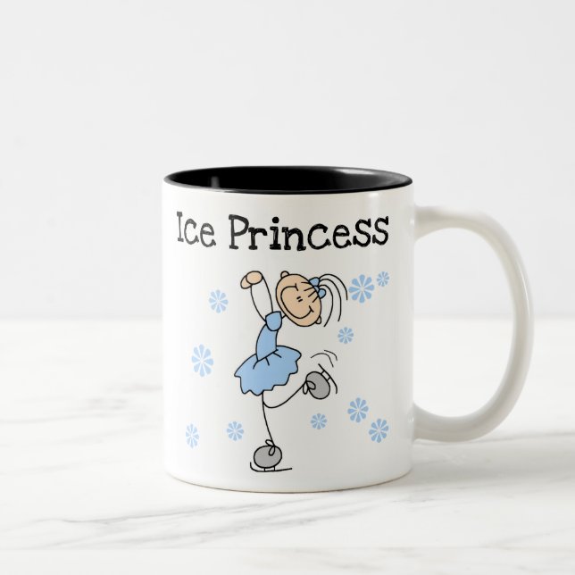 ICE SKATING PRINCESS Two-Tone COFFEE MUG (Right)