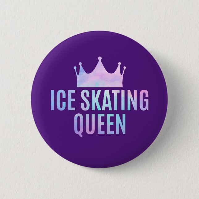 Ice Skating Queen - Ice Skating Lovers  6 Cm Round Badge (Front)