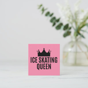Ice Skating Queen - Ice Skating Square Business Card