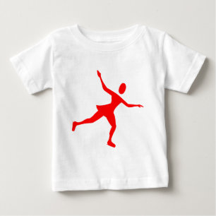 Ice Skating - Red Baby T-Shirt