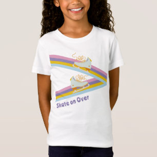 Ice Skating Retro Birthday Photo T-Shirt