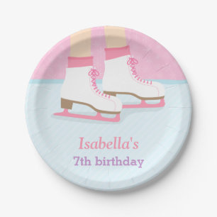 Ice Skating Rink Girls Birthday Party Supplies Paper Plate