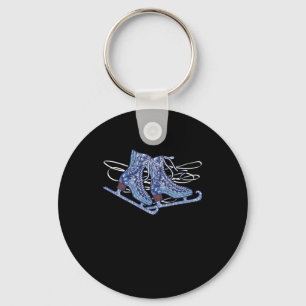 Ice Skating Shoes Winter Sports Gift Key Ring