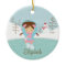 Ice Skating Skater Girl Dated Christmas Ornament