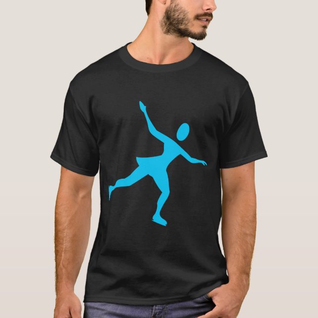 Ice Skating - Sky Blue T-Shirt (Front)