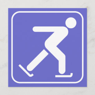 Ice Skating Symbol Invitation