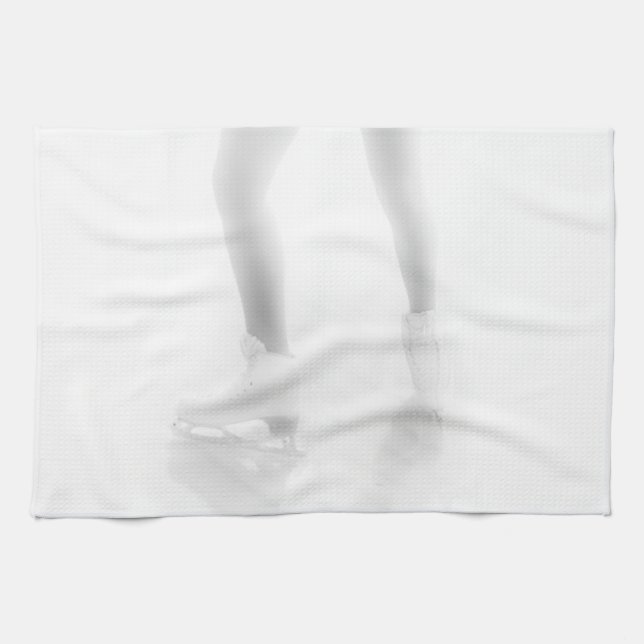 Ice skating tea towel (Horizontal)