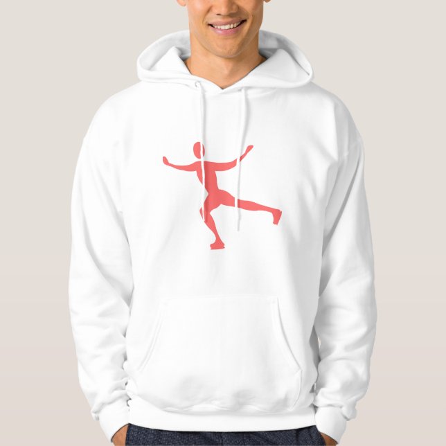 Ice Skating - Tropical Pink Hoodie (Front)