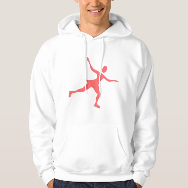 Ice Skating - Tropical Pink Hoodie (Front)