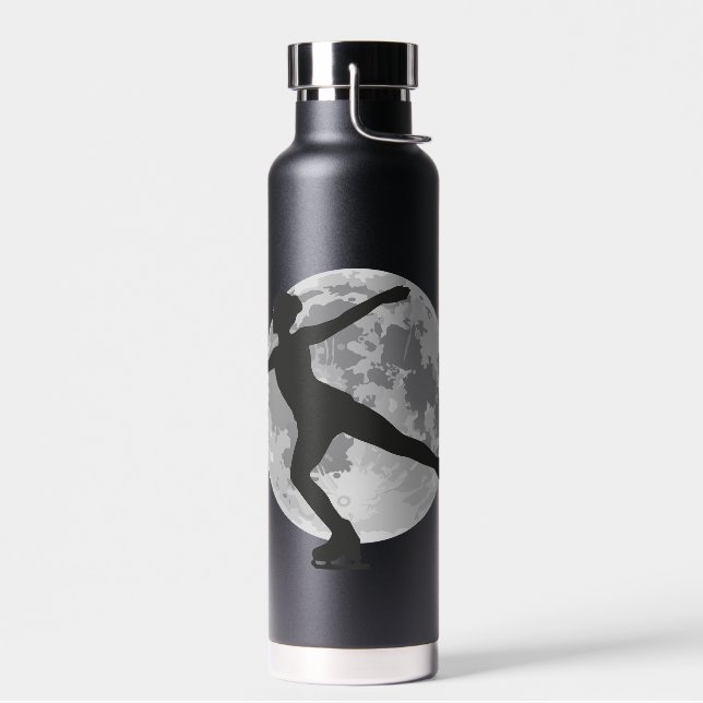 Ice Skating Womens Art    Water Bottle (Left)