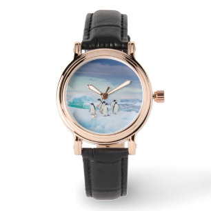 Ice & Snow Adelie Penguins Antarctica Watch