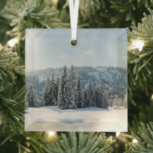 Ice & Snow Allgäu Bavaria Germany Glass Tree Decoration