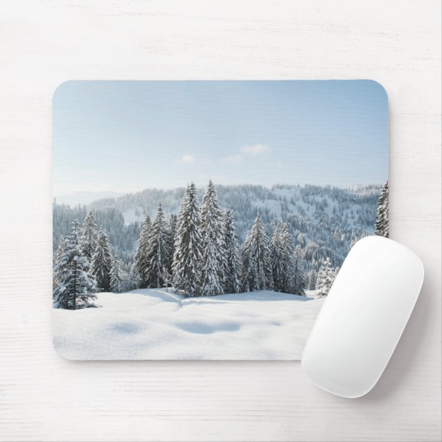 Ice & Snow | Allgäu Bavaria Germany Mouse Mat (With Mouse)