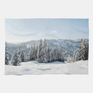 Ice & Snow   Allgäu Bavaria Germany Tea Towel