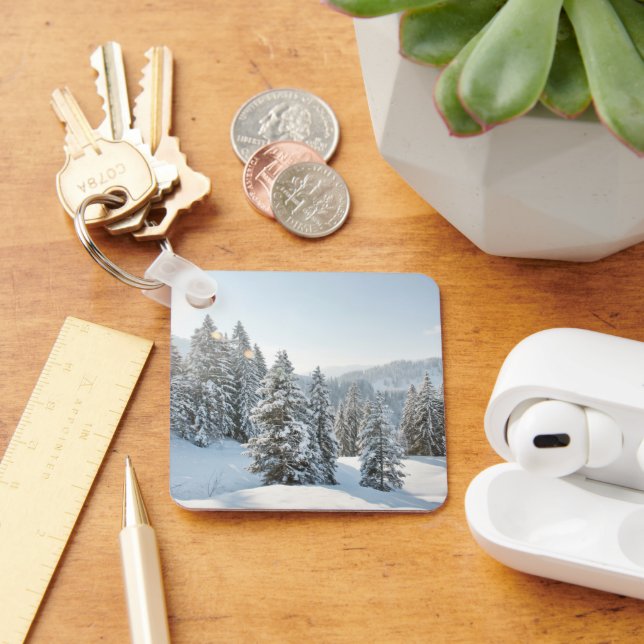 Ice & Snow | Allgäu Bavaria Southern Germany Key Ring (Desk)