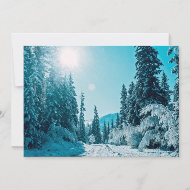 Ice & Snow | Altai Nature Reserve, Russia Thank You Card (Front)