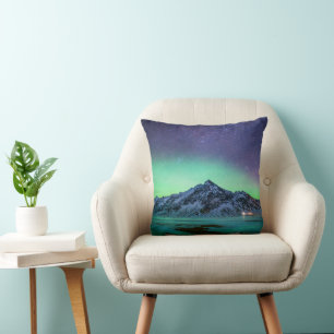 Ice & Snow Aurora Borealis Milky Way Iceland Cushion