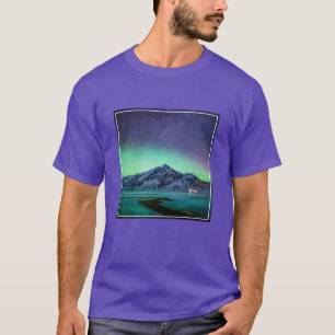 Ice & Snow   Aurora Borealis Milky Way Iceland T-Shirt