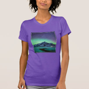 Ice & Snow   Aurora Borealis Milky Way Iceland T-Shirt