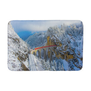 Ice & Snow Bernina Express, Switzerland Bath Mat