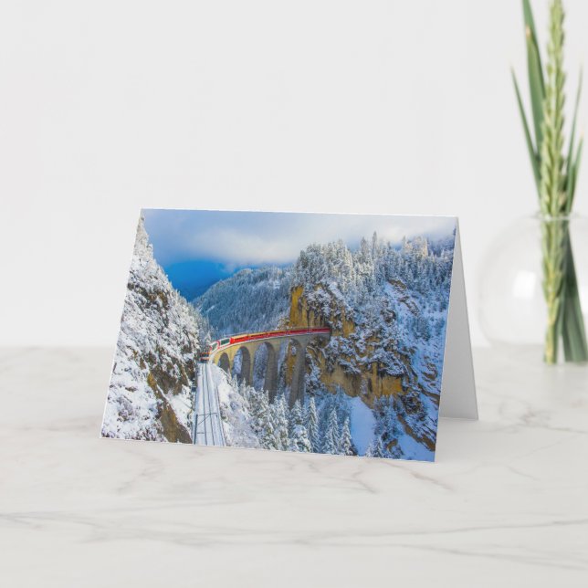 Ice & Snow | Bernina Express, Switzerland Card (Front)