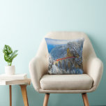 Ice & Snow | Bernina Express, Switzerland Cushion<br><div class="desc">This amazing Getty Images photo features Landwasser Viaduct,  Switzerland.</div>