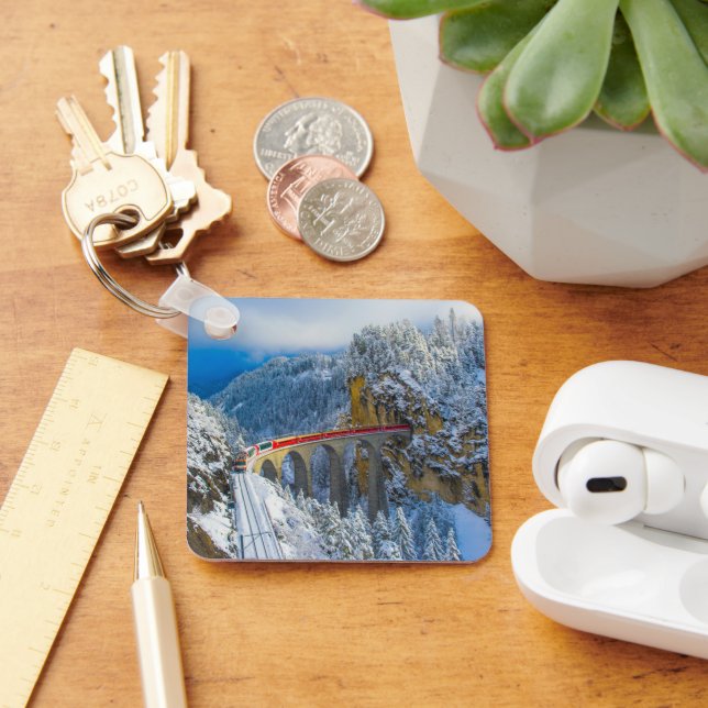 Ice & Snow | Bernina Express, Switzerland Key Ring (Desk)