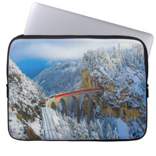 Ice & Snow   Bernina Express, Switzerland Laptop Sleeve
