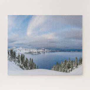 Ice & Snow   Crater Lake Oregon Jigsaw Puzzle