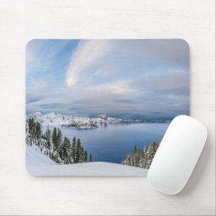 Ice & Snow   Crater Lake Oregon Mouse Mat