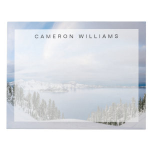 Ice & Snow Crater Lake Oregon Notepad