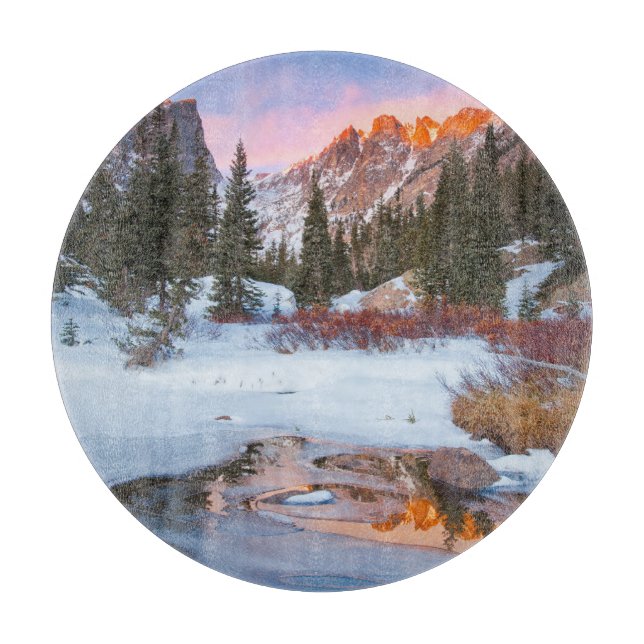 Ice & Snow | Estes Park, Colorado Cutting Board (Front)