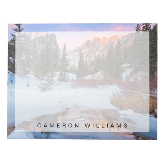 Ice & Snow | Estes Park, Colorado Notepad (Front)