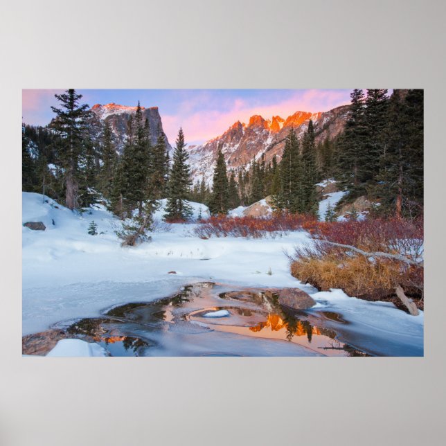 Ice & Snow | Estes Park, Colorado Poster (Front)