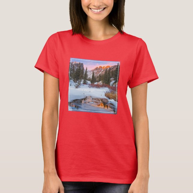 Ice & Snow | Estes Park, Colorado T-Shirt (Front)