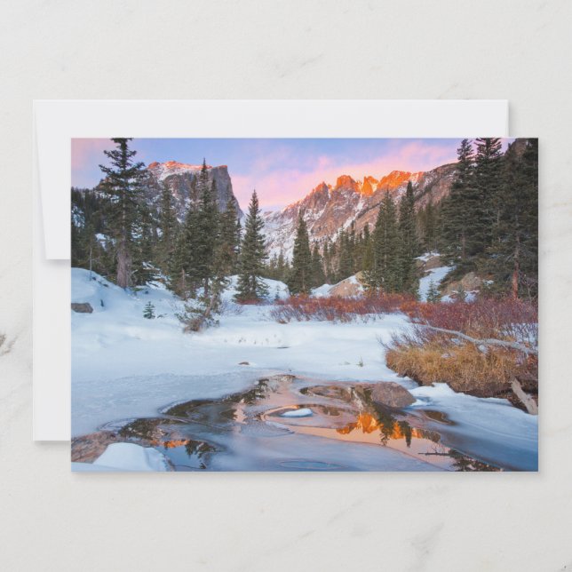 Ice & Snow | Estes Park, Colorado Thank You Card (Front)
